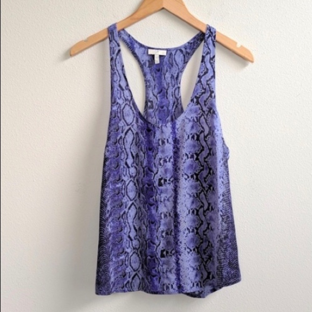 Joie Silk Purple Snakeskin Women’s Tank